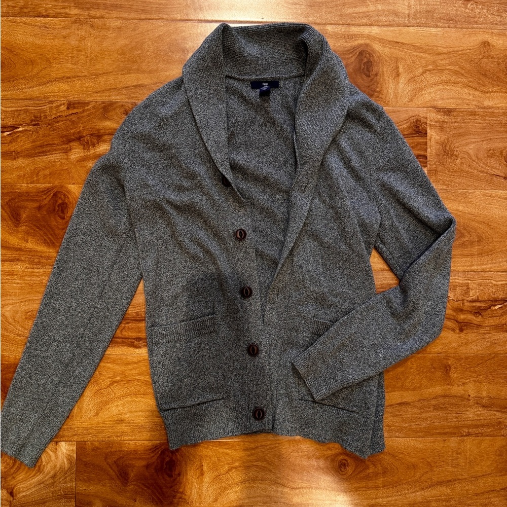GAP Cozy Gray Collar Cardigan